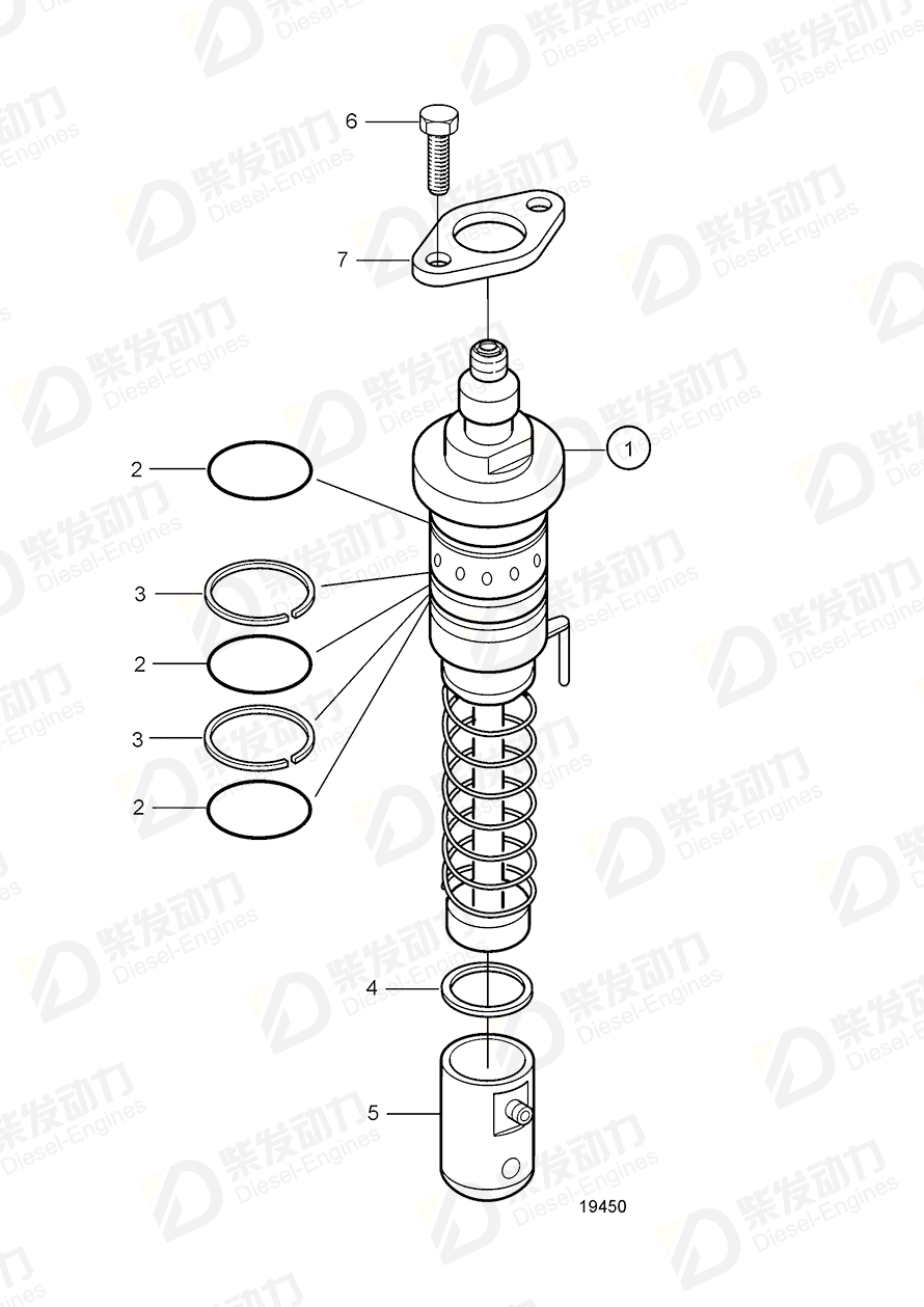 VOLVO Injection pump 3801309 Drawing